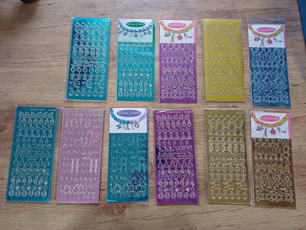 Stickers charms veel vellen., Ophalen of Verzenden, Nieuw, Meerdere stickers
