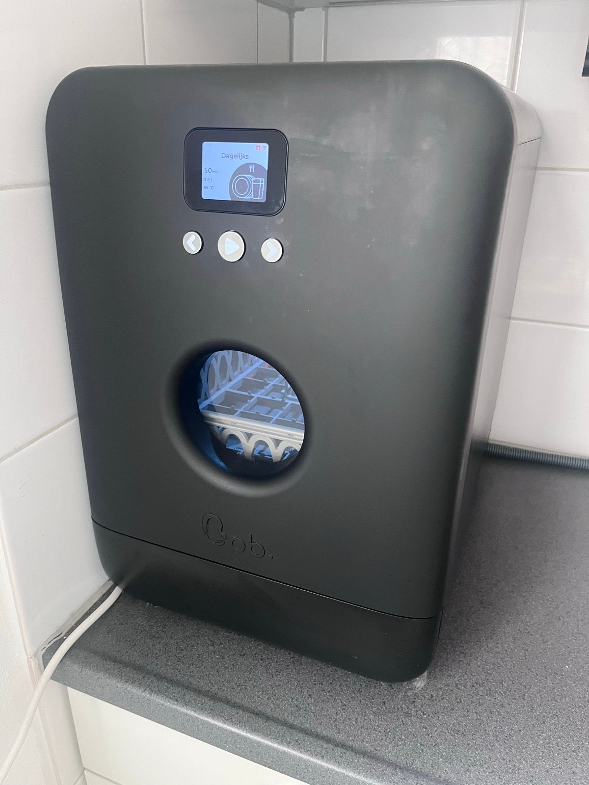 Compacte Bob vaatwasser - Ideaal voor kleine ruimte, Ophalen, Eco programma, Minder dan 10 liter, Zo goed als nieuw