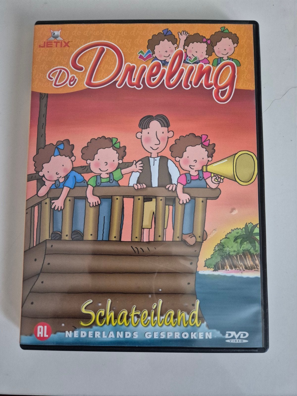 De Drieing Schateiland DVD - Jetix (zeldzaam), Cd's en Dvd's, Avontuur, Alle leeftijden, Zo goed als nieuw, Inclusief doosje