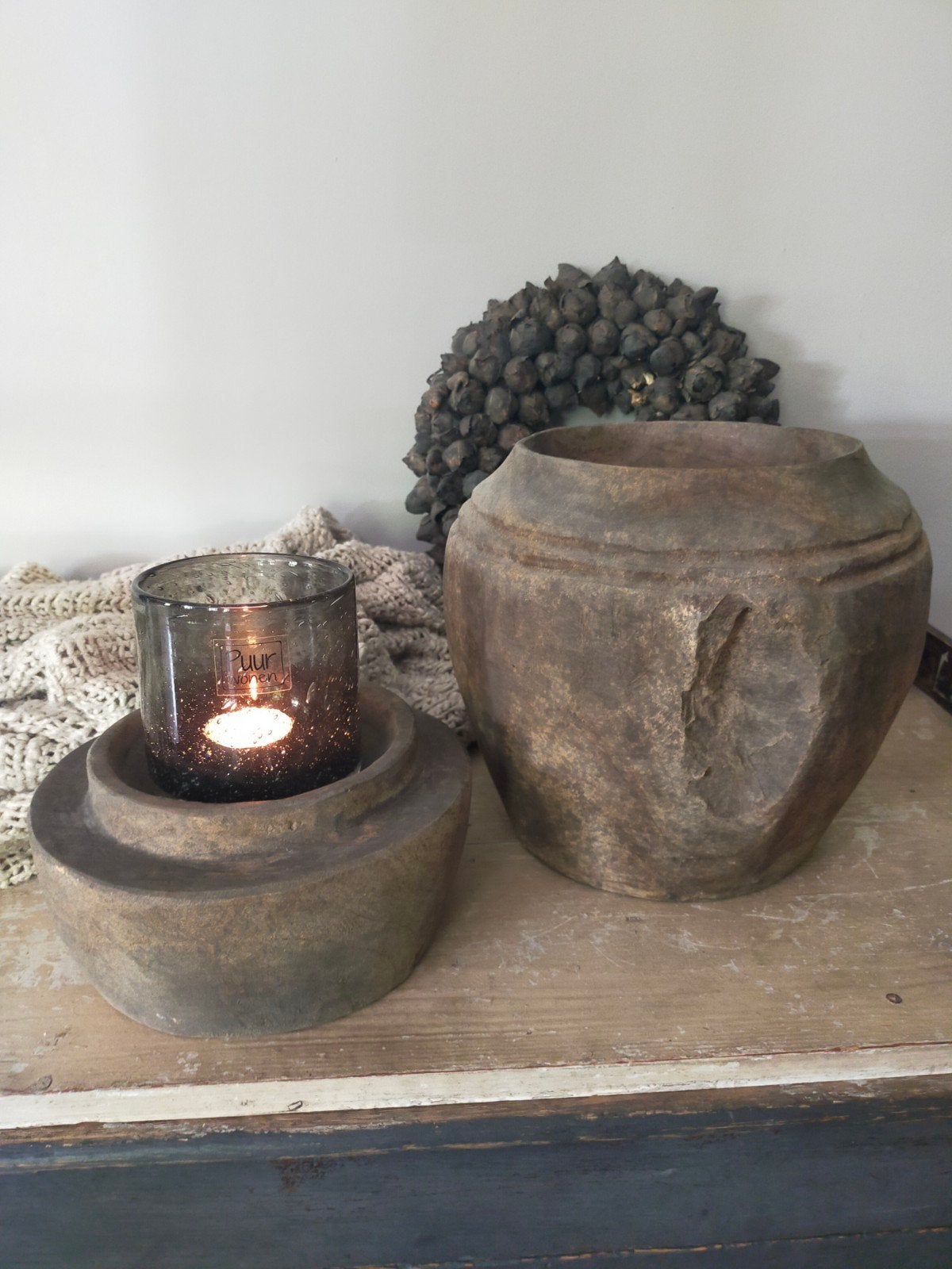 Luksa pot met deksel, Antiek en Kunst, Curiosa en Brocante, Ophalen of Verzenden