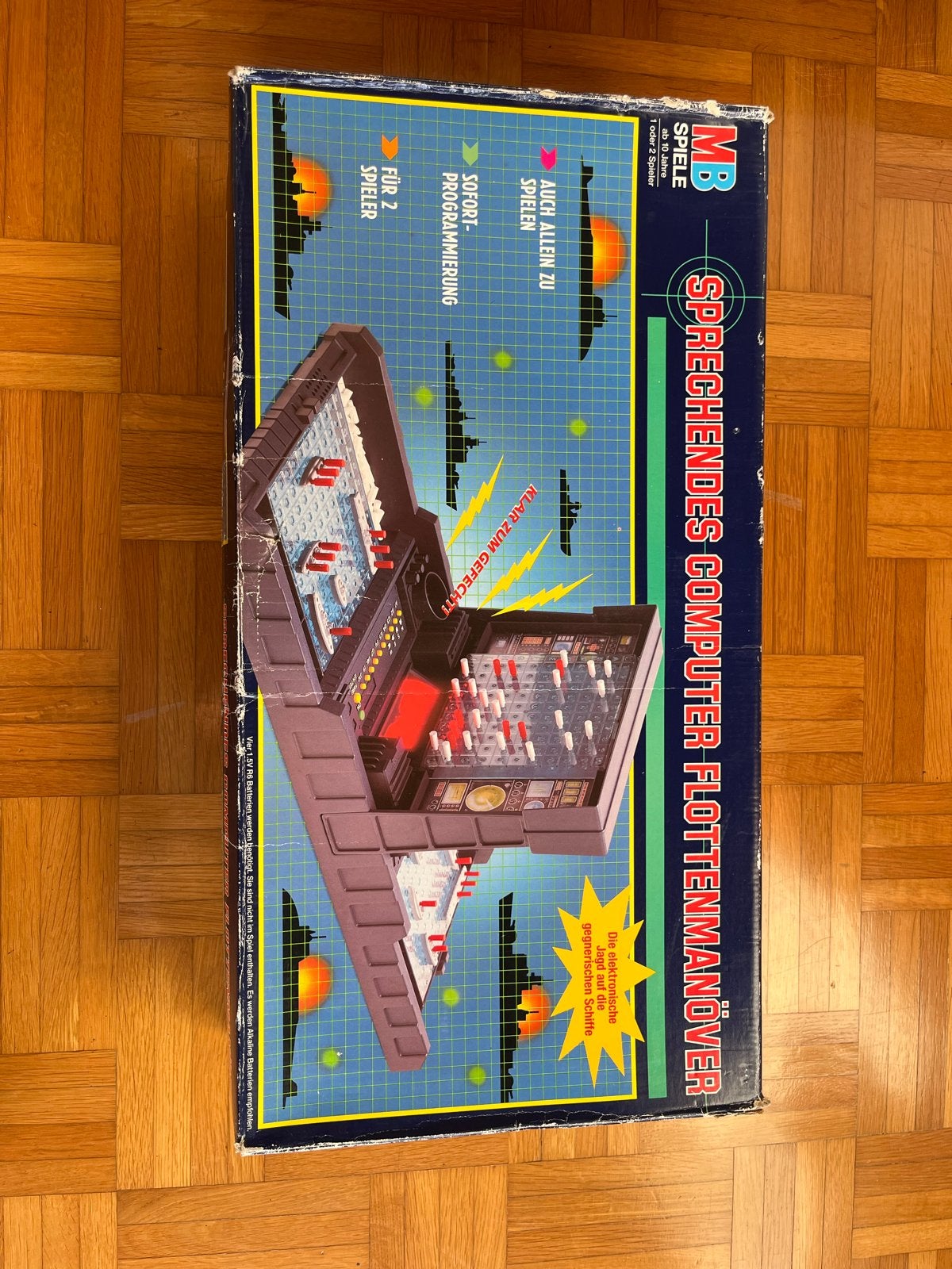 MB Zeeslag Computer Flottenmanöver jaren '80 - Batterijhoude, Een of twee spelers, Ophalen of Verzenden, Gebruikt
