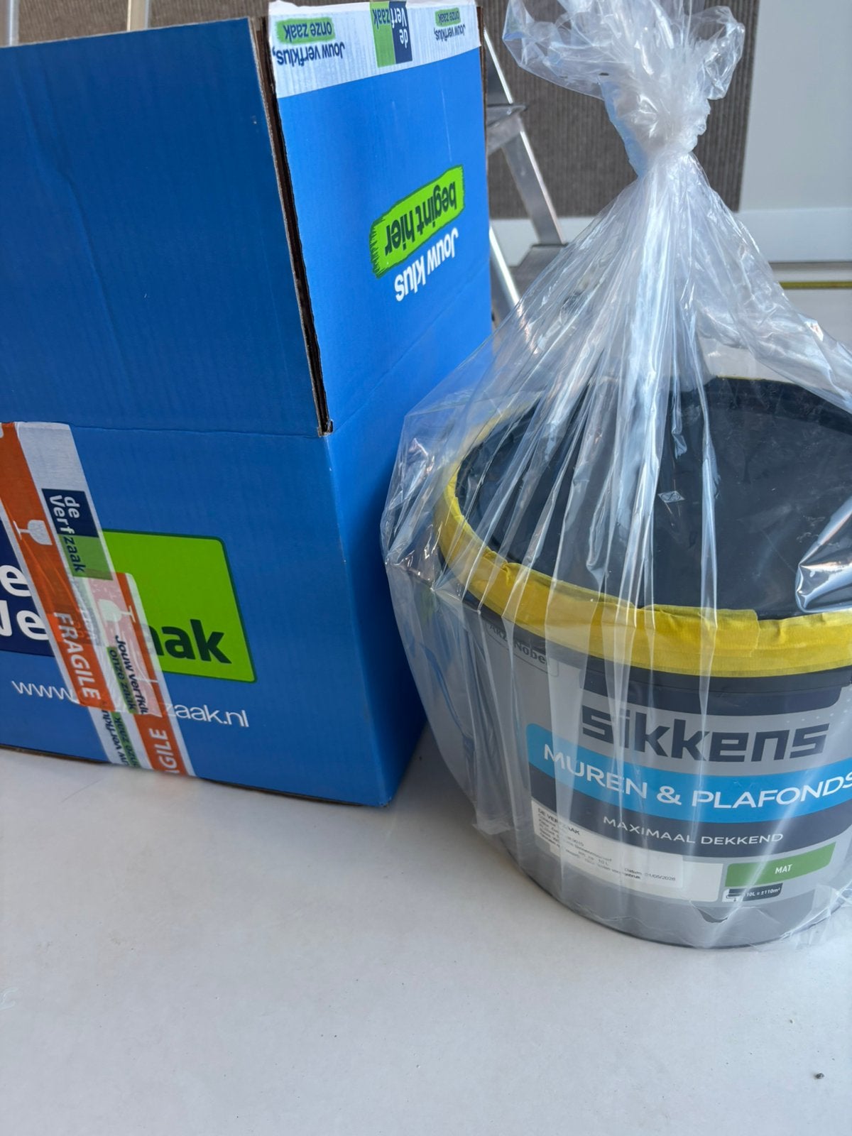 Sikkens Muren & Plafonds - RAL9010 MAT (10 liter), Ophalen, 5 tot 10 liter, Wit, Nieuw