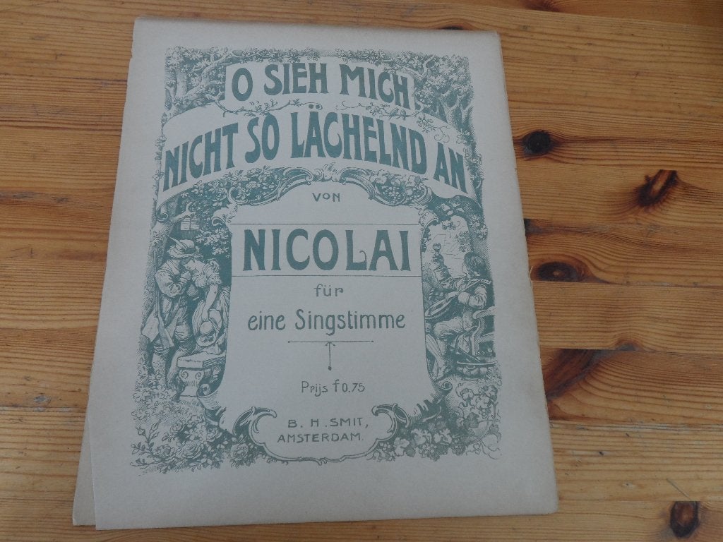 Oh sieh mich nicht so lachelnd an - nicolai / giebel, Zang, Gebruikt, Ophalen of Verzenden, Artiest of Componist
