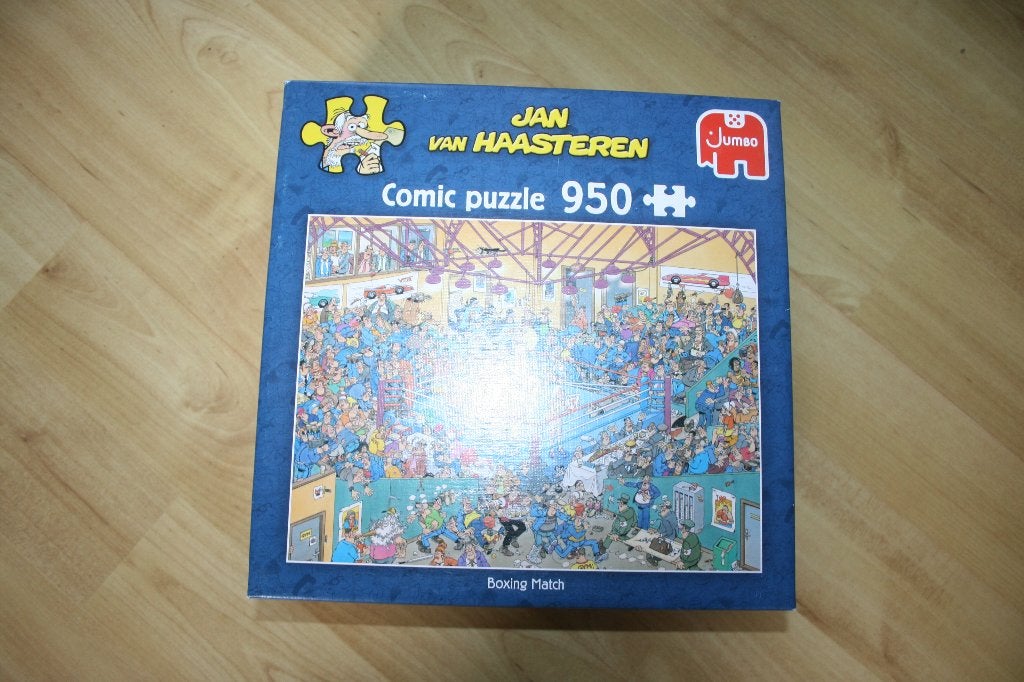 Legpuzzel Jan v Haasteren De bokswedstrijd - 950 st - NIEUW, Ophalen of Verzenden, 500 t/m 1500 stukjes, Nieuw