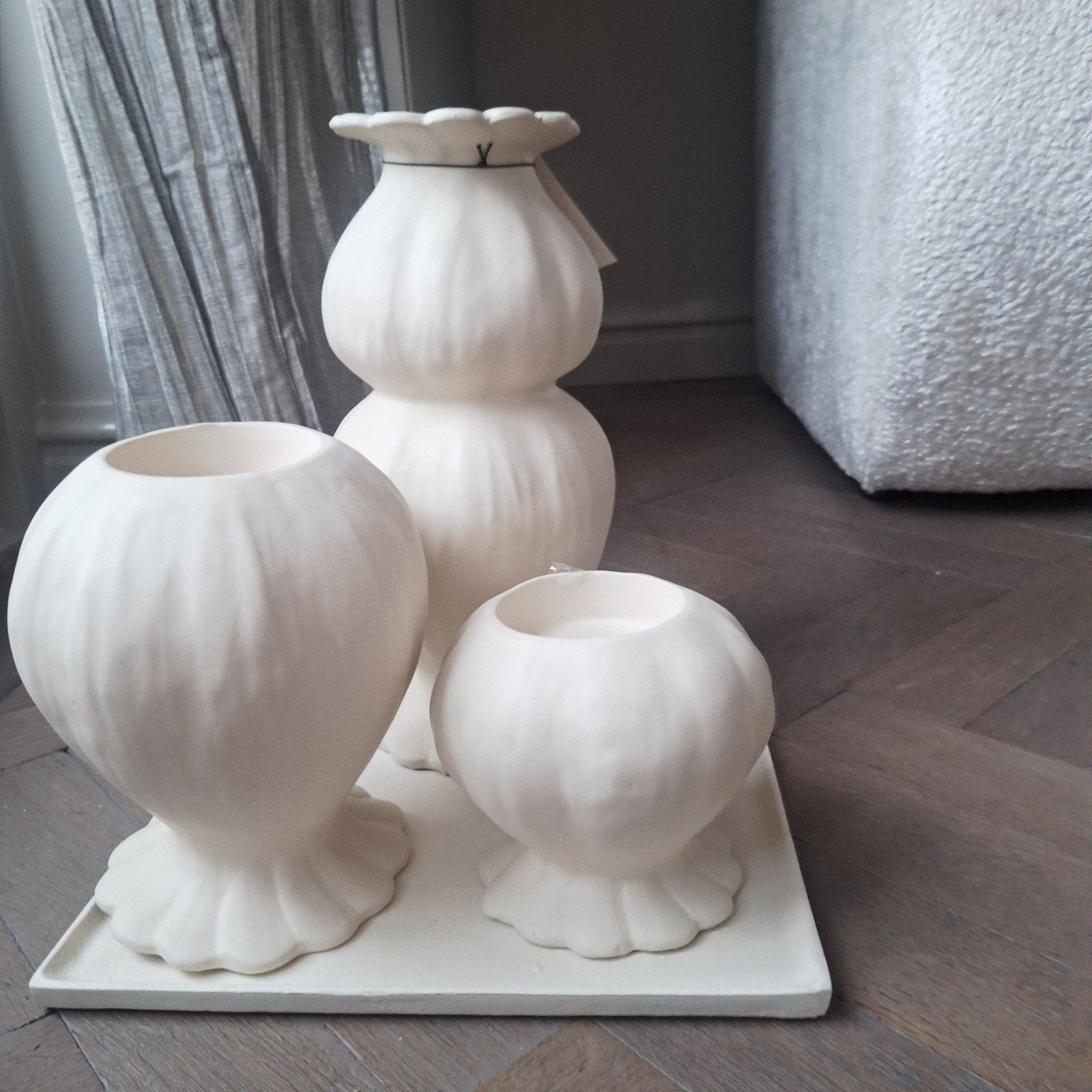 prachtige set waxines Light en living creme licht beige, Beige, Ophalen of Verzenden, X, Kandelaar