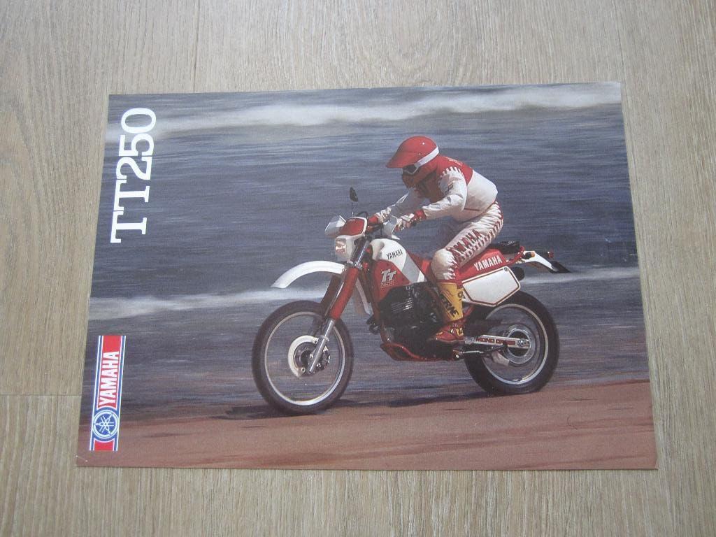 Yamaha TT 250 S brochure folder 1987, Ophalen of Verzenden, Yamaha