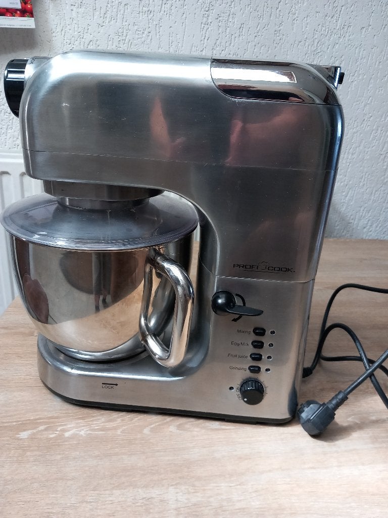 Profi Cook multi keuken apparaat RVS / mixer,gehaktmolen., 4 liter of meer, Ophalen of Verzenden, Gebruikt, 3 snelheden of meer