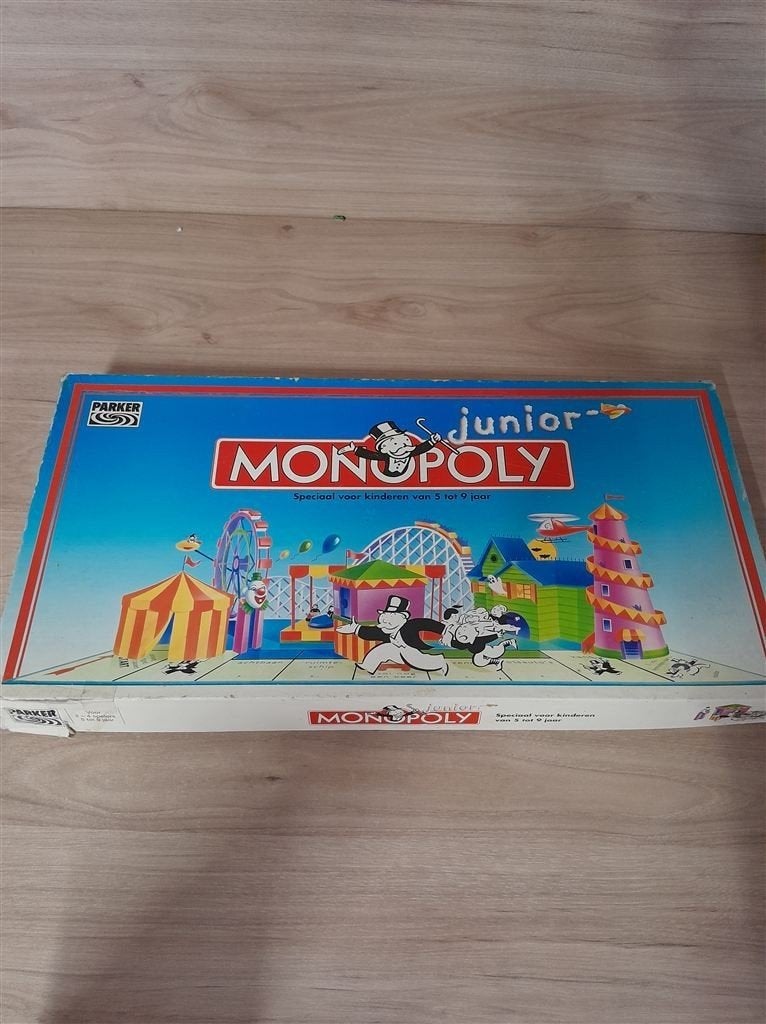 Monopoly Junior lange doos - parker - s5071, Verzenden, Zo goed als nieuw