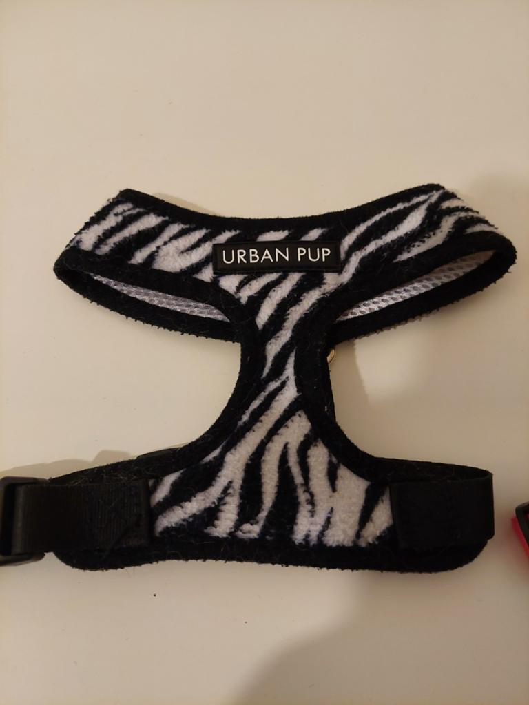 Y tuigje met Zebraprint voor kleine honden.Maat M, Ophalen of Verzenden, Zo goed als nieuw