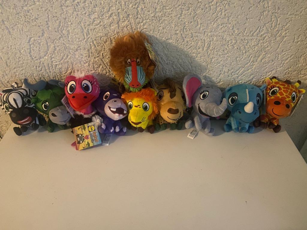 Safari mini knuffels (set), Kinderen en Baby's, Speelgoed | Knuffels en Pluche, Ophalen, Nieuw, Overige typen, Lidl