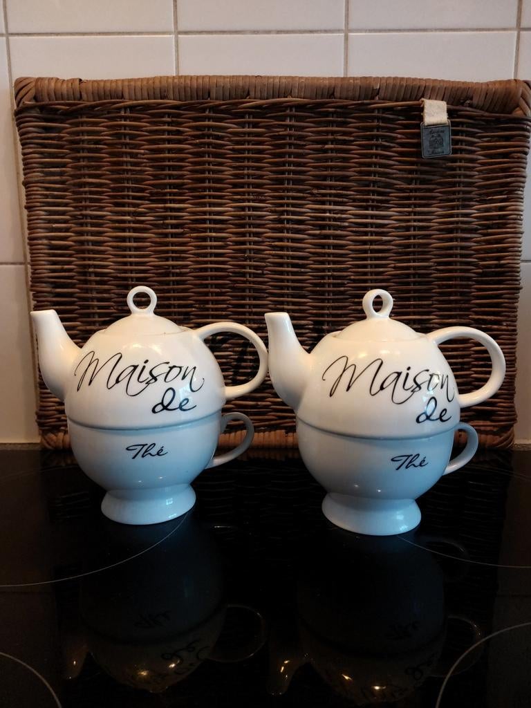 Tea for one van Riviera Maison, Ophalen, Zo goed als nieuw, Overige stijlen, Kop(pen) en/of Schotel(s)