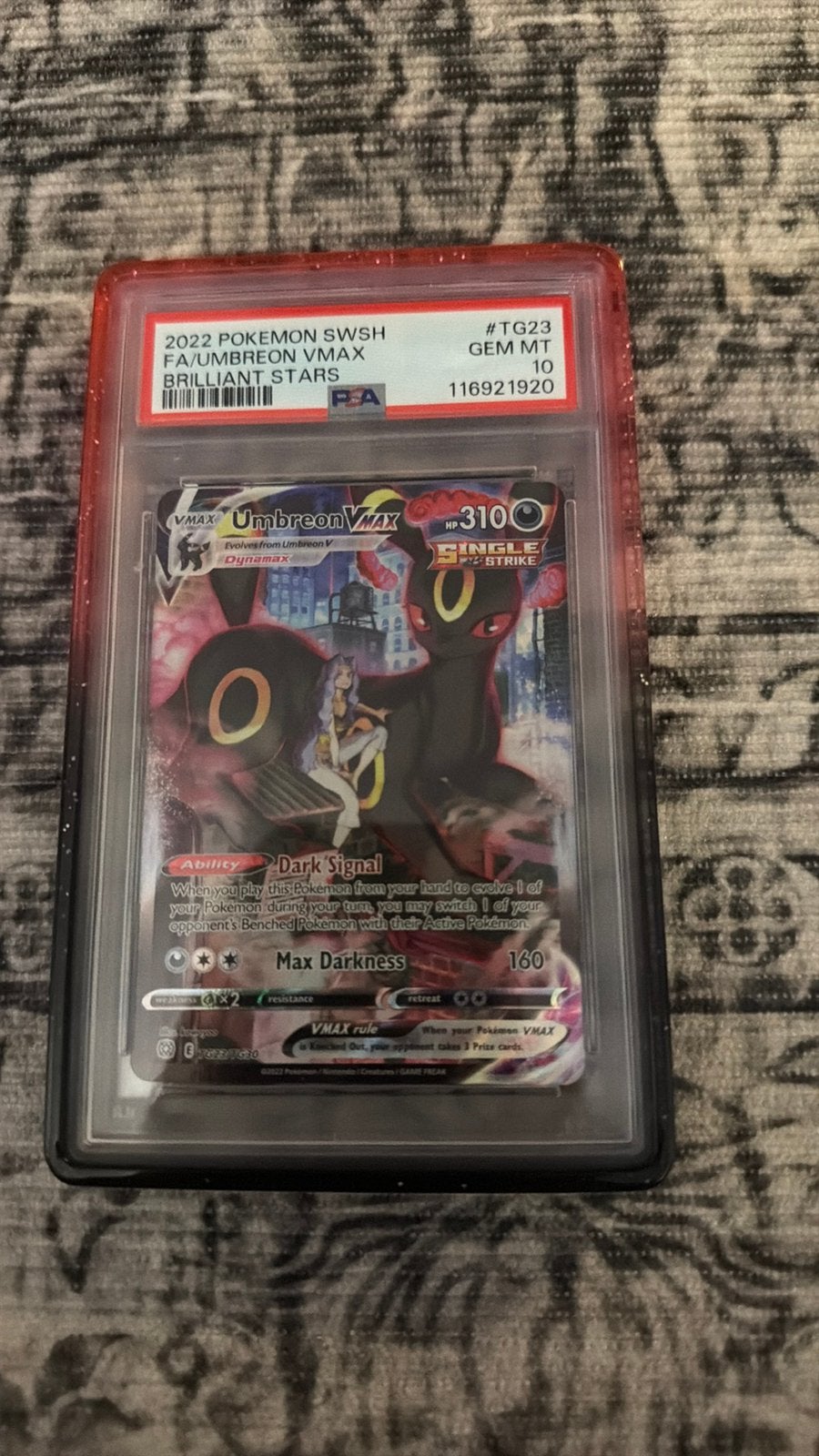 PSA 10 Umbreon VMAX TG23 - Brilliant stars, Ophalen, Zo goed als nieuw