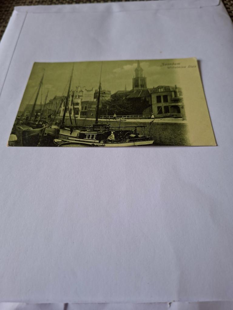 Zaandam Wilhelminasluis binnenvaart, Ophalen of Verzenden, Voor 1920, Gelopen, Noord-Holland