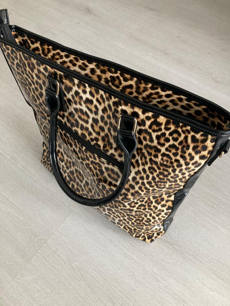 Shopper panterprint lak, Ophalen of Verzenden, Nieuw, Overige kleuren, Shopper