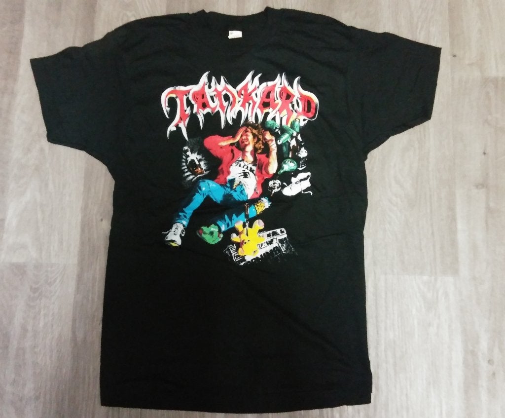 Tankard the morning after 1991 vintage rare metal shirt rock, Ophalen of Verzenden, Zo goed als nieuw, Kleding