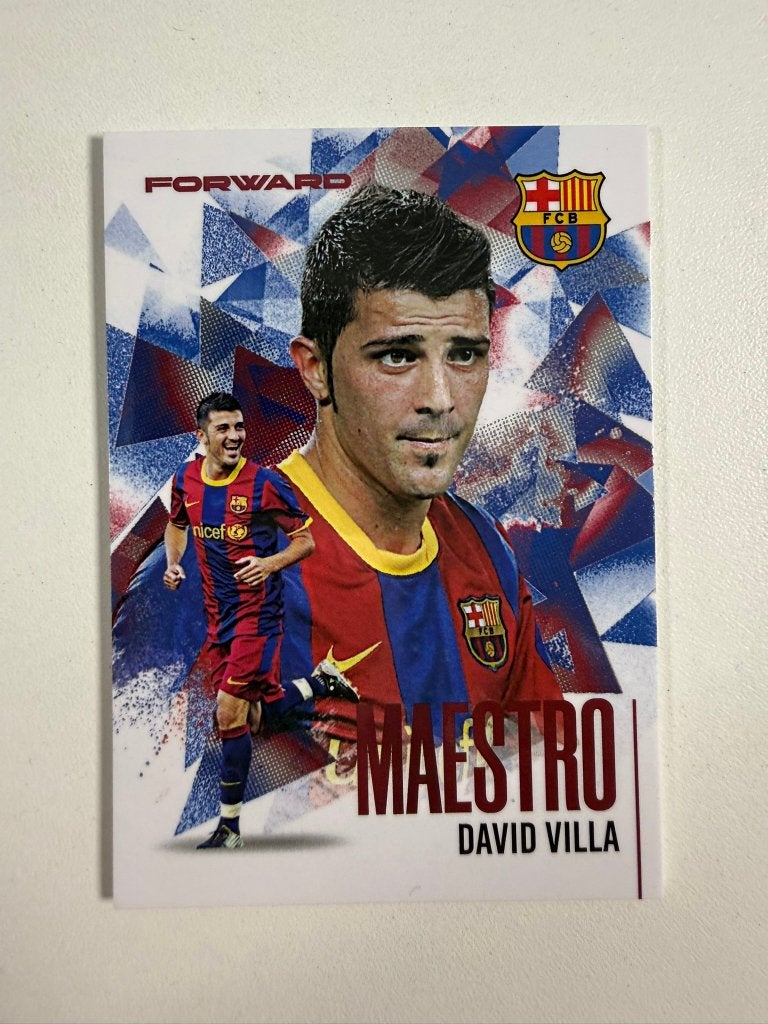 David Villa /09 Maestro Futera FX Barcelona 2026, Ophalen of Verzenden, Nieuw, Buitenlandse clubs, Poster, Plaatje of Sticker