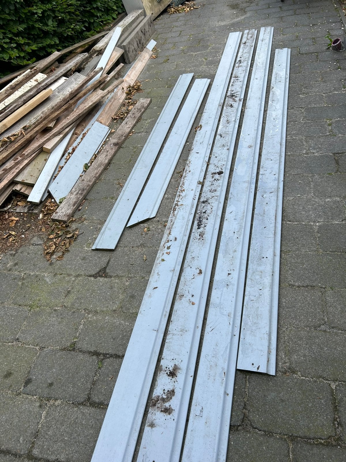 Red Cedar Rabatdelen 4,24m x 14cm, Ophalen, Gebruikt, Minder dan 25 mm, Plank