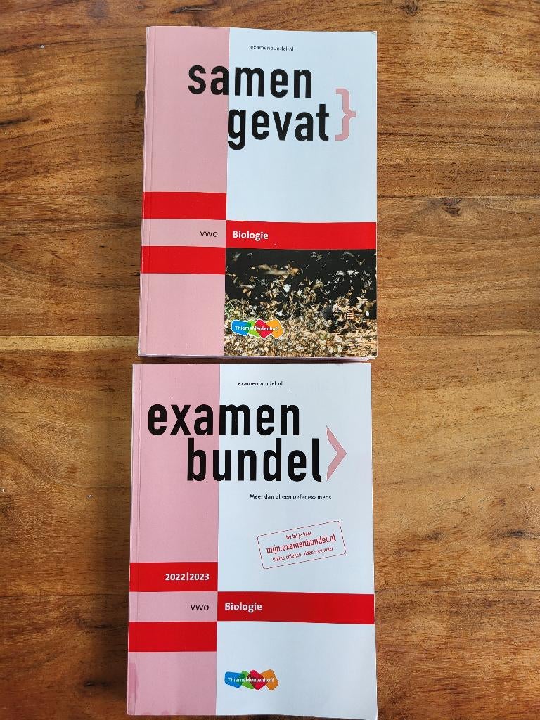 Examenbundel en samengevat bio vwo, Boeken, Schoolboeken, Ophalen, VWO, Biologie, ThiemeMeulenhoff