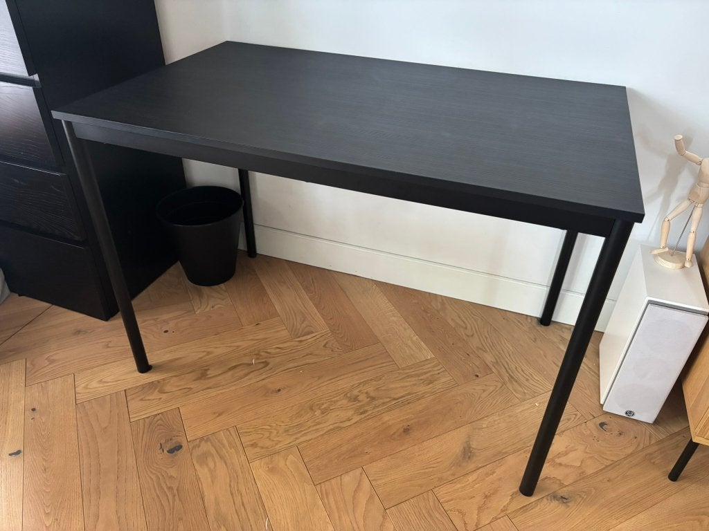 IKEA Sandsberg tafel zwart, Huis en Inrichting, Tafels | Eettafels, Ophalen, 100 tot 150 cm, 50 tot 100 cm, Zo goed als nieuw