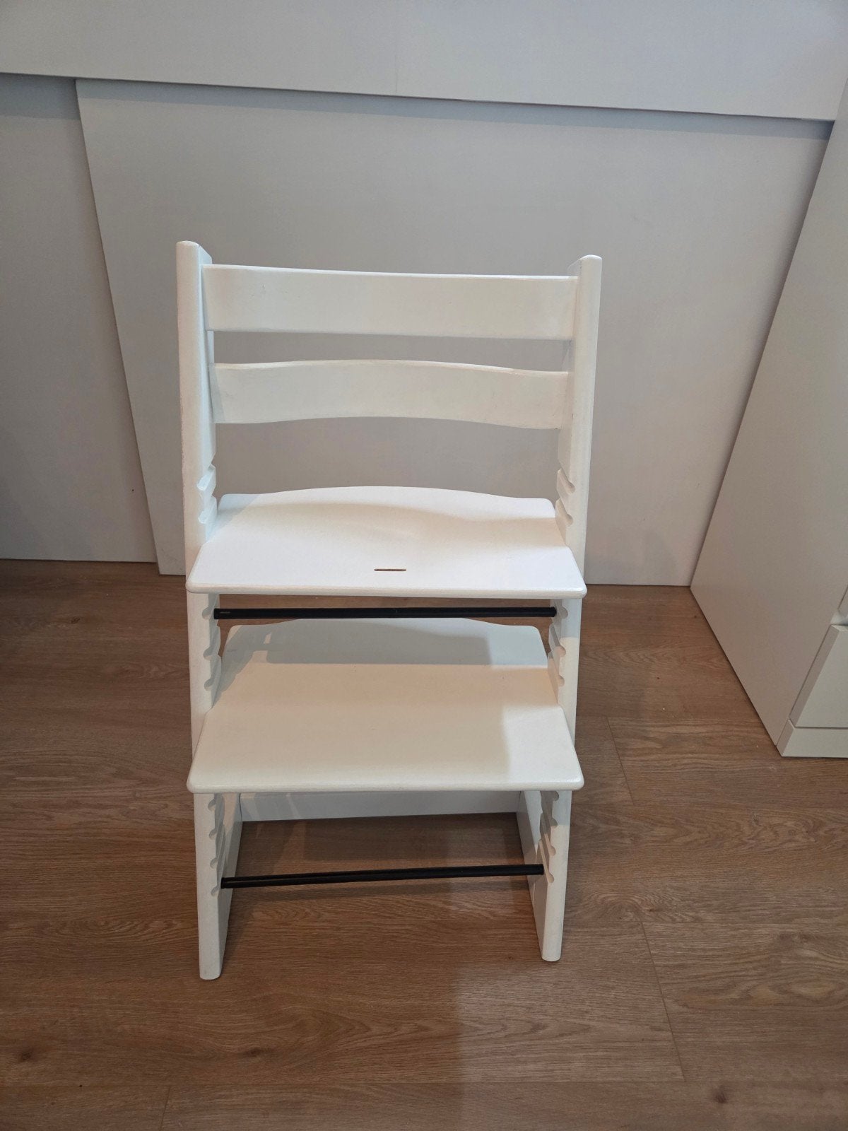 Stokke Tripp Trapp stoel + Newborn Set met stoel en hoezen, Ophalen, Gebruikt, Meegroeistoel, Gordel(s)