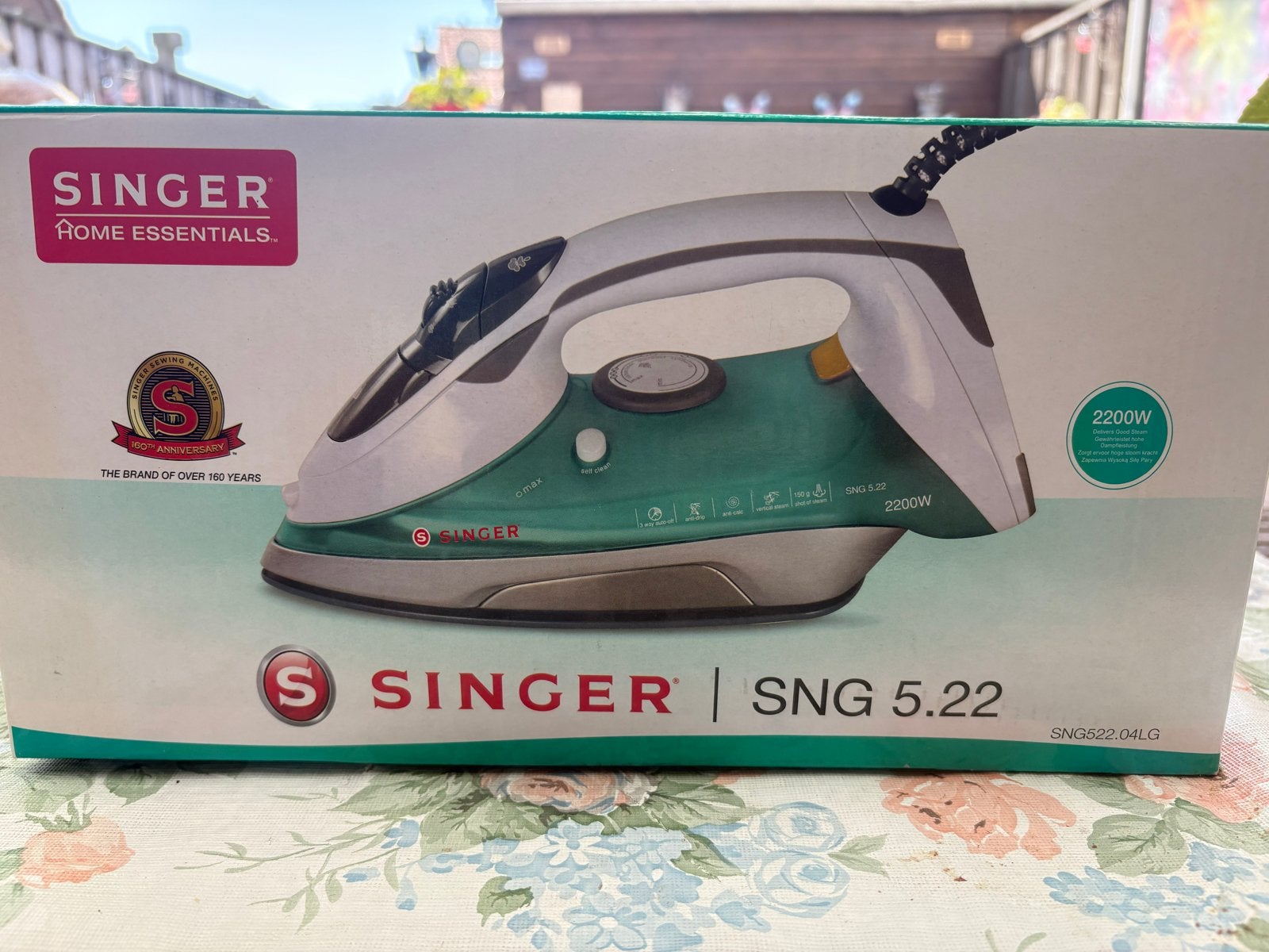 SINGER SNG 5.22 Strijkijzer - 2200W Stoomstrijkijzer, Ophalen of Verzenden, Nieuw, Strijkijzer met snoer