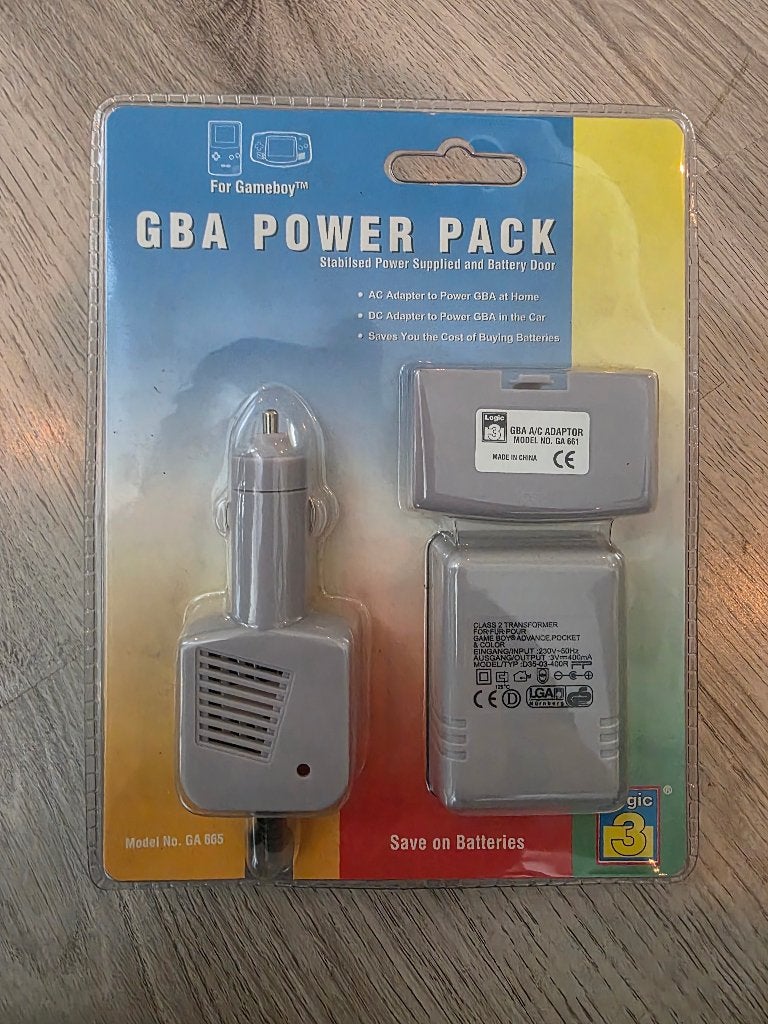 Gameboy Advance GBA Power Battery Pack Oplader MIP Logic 3, Spelcomputers en Games, Spelcomputers | Nintendo Game Boy, Nieuw, Game Boy Advance