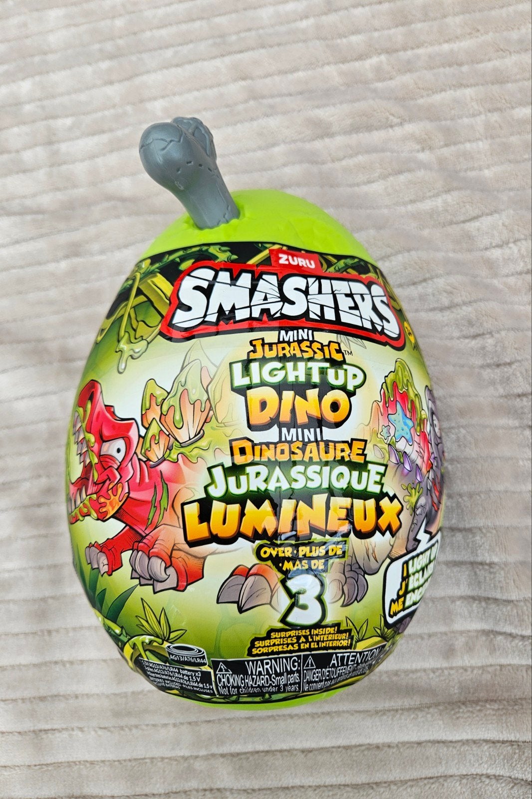 ZURU Smashers Mini Jurassic Light Up Dino Ei, Ophalen of Verzenden