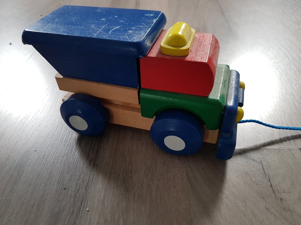 Houten auto, Ophalen of Verzenden, Gebruikt
