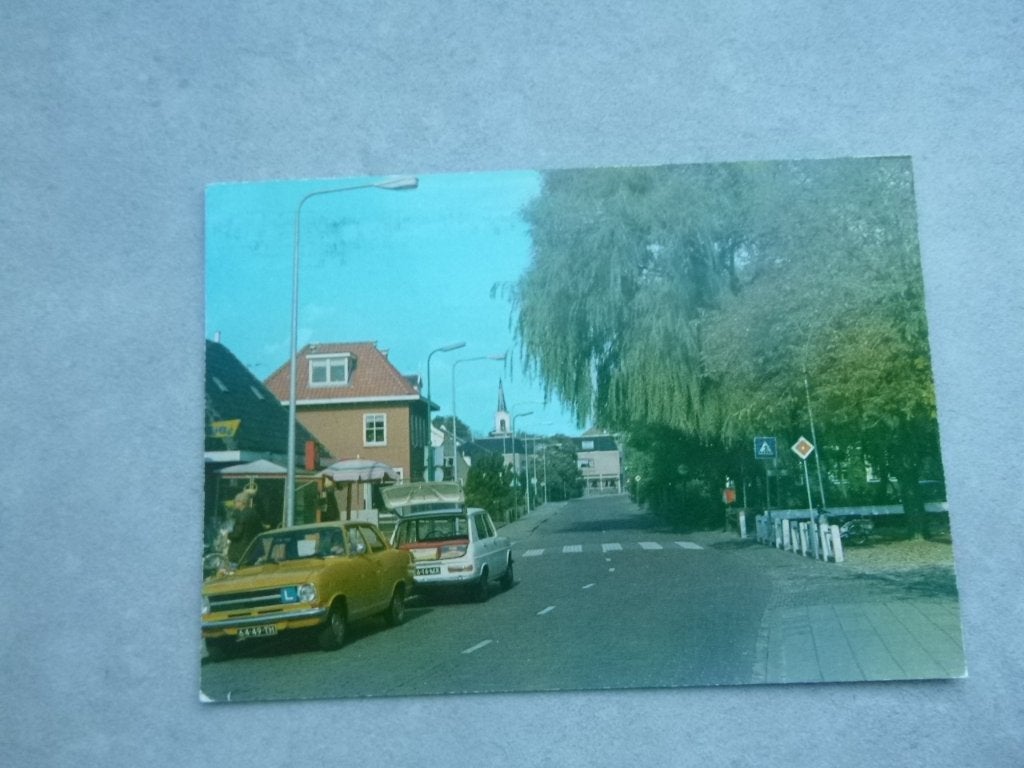 Landsmeer, Dorpsstraat/auto 1980, Verzenden, 1980 tot heden, Gelopen, Zuid-Holland