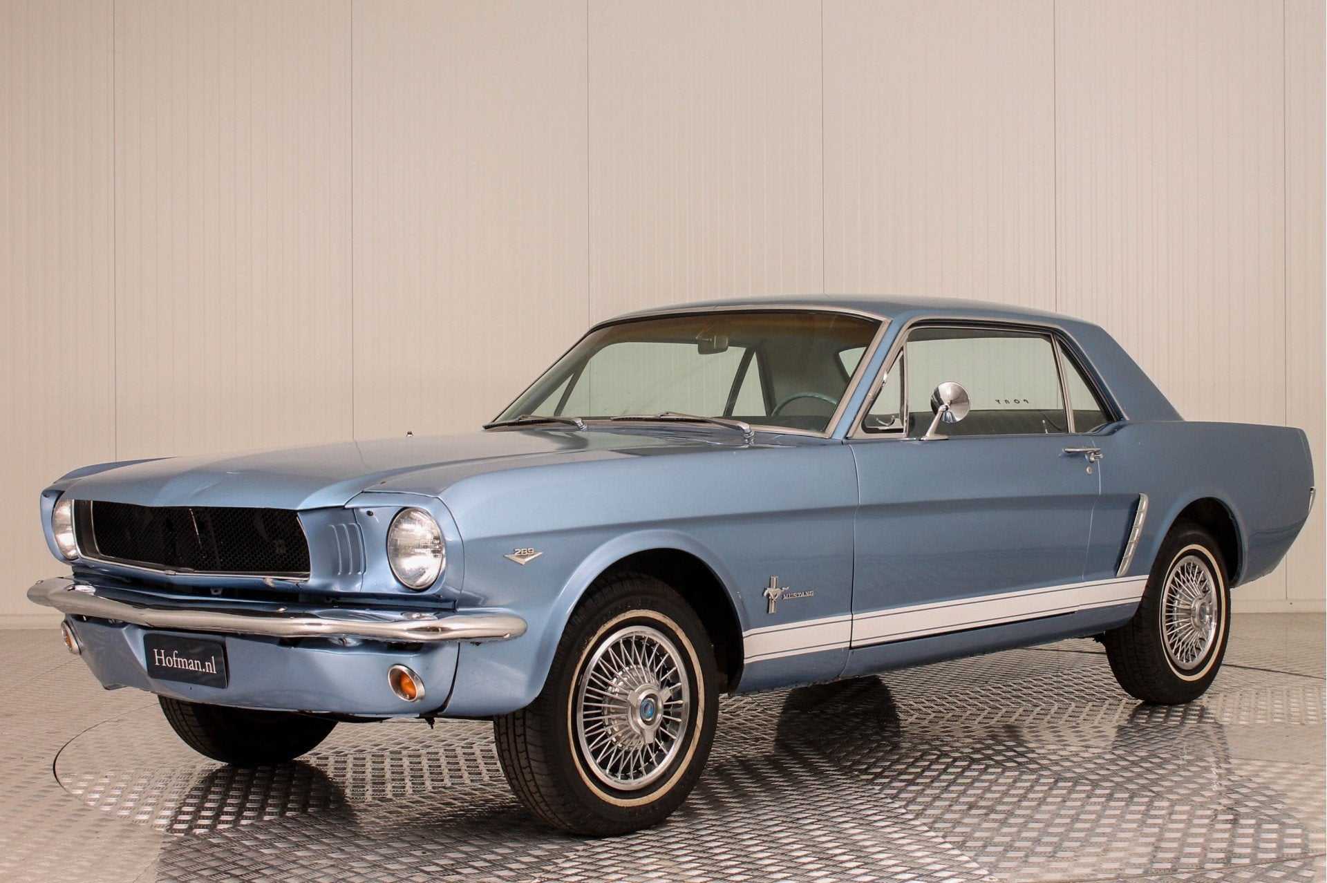 Ford Mustang 289 V8 C-Code (bj 1965), Gebruikt, 8 cilinders, Blauw, Leder