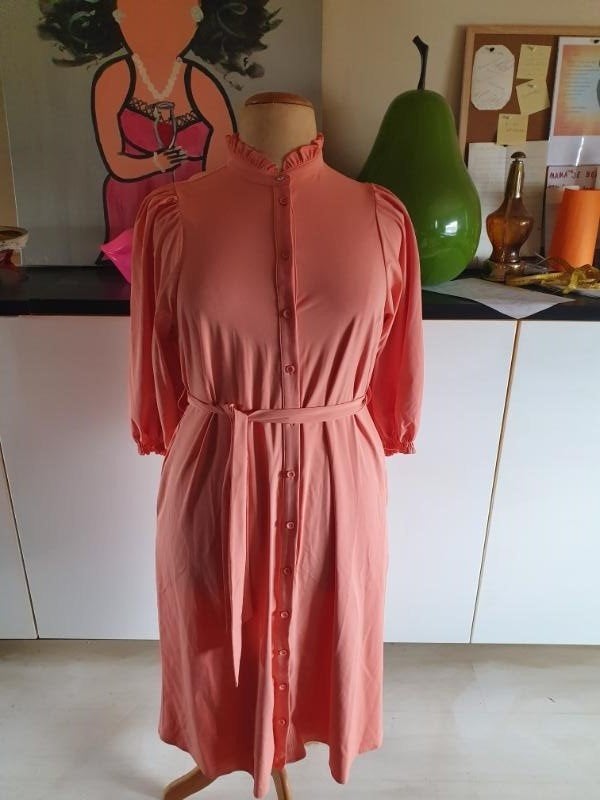 Nieuw! mooie jurk van travelstof van Mi Piace maat XL! ( 42), Mi Piace, Overige kleuren, Verzenden, Maat 42/44 (L)