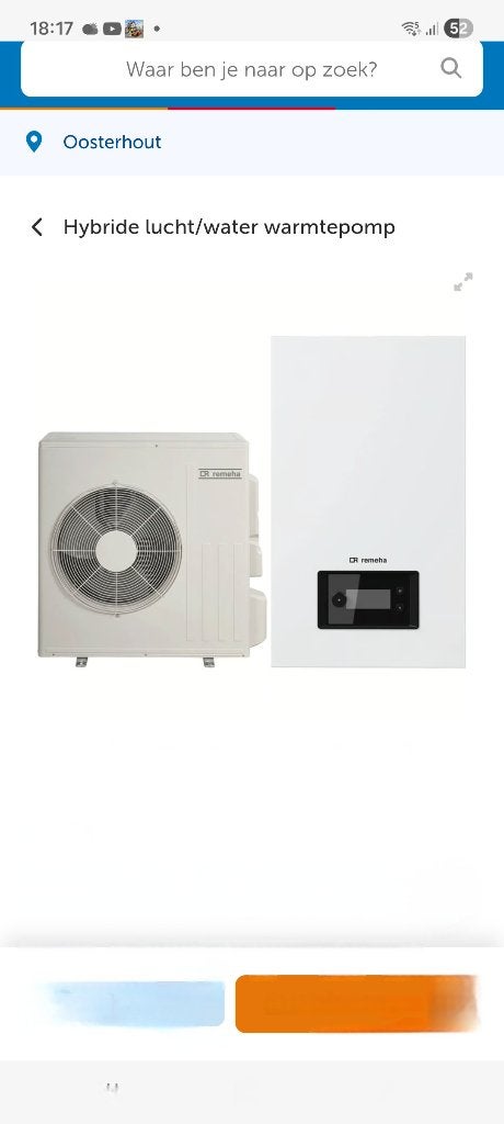 Remeha mercuria 6 kw, Ophalen, 30 tot 80 cm, Cv-ketel of Combi-ketel, Nieuw
