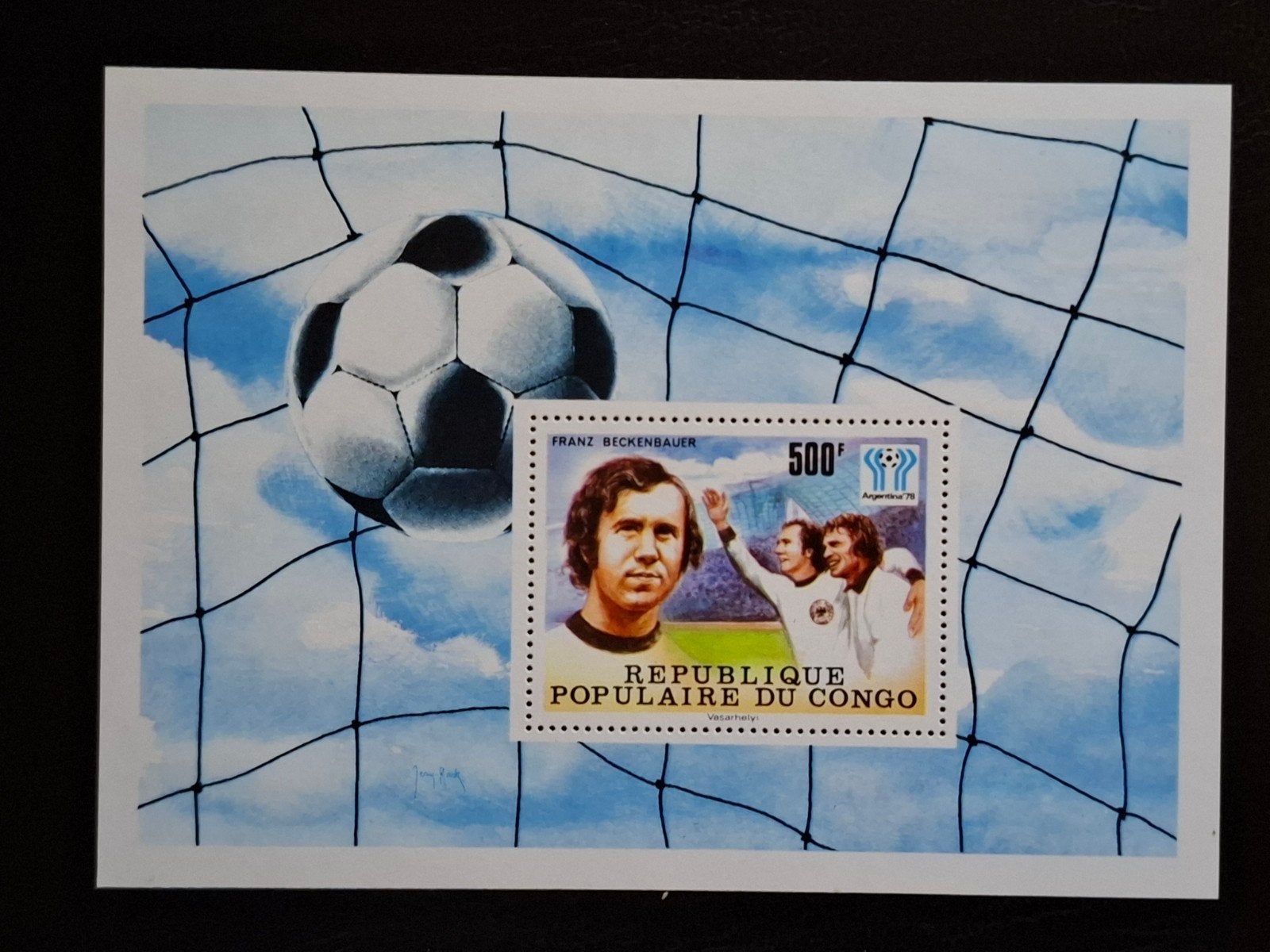 Congo Republiek 1978 WK voetbal Argentinië Overprinted, Postzegels en Munten, Ophalen of Verzenden, Overige landen, Postfris