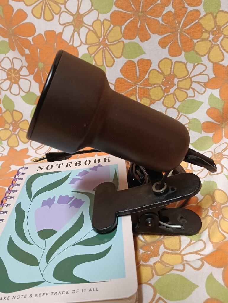 Vintage klem lamp/ klem spot, Verzenden, Zo goed als nieuw, Metaal of Aluminium