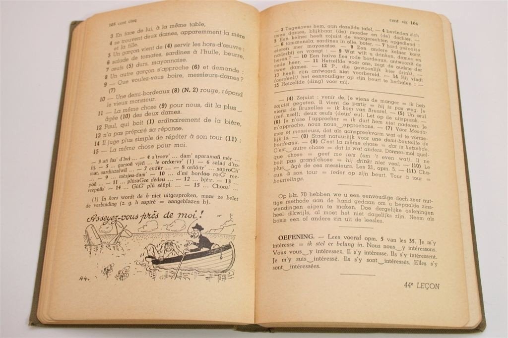 Frans Zonder Moeite — Vintage Taalcursus Assimil [1952], Ophalen of Verzenden, Gelezen