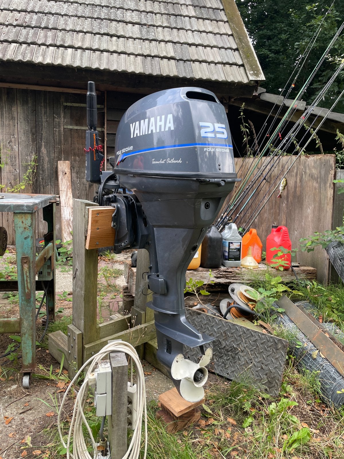 Yamaha 25 pk 4 takt met elektrische start, Watersport en Boten, Buiten- en Binnenboordmotoren, Ophalen, 10 tot 30 pk, Gebruikt