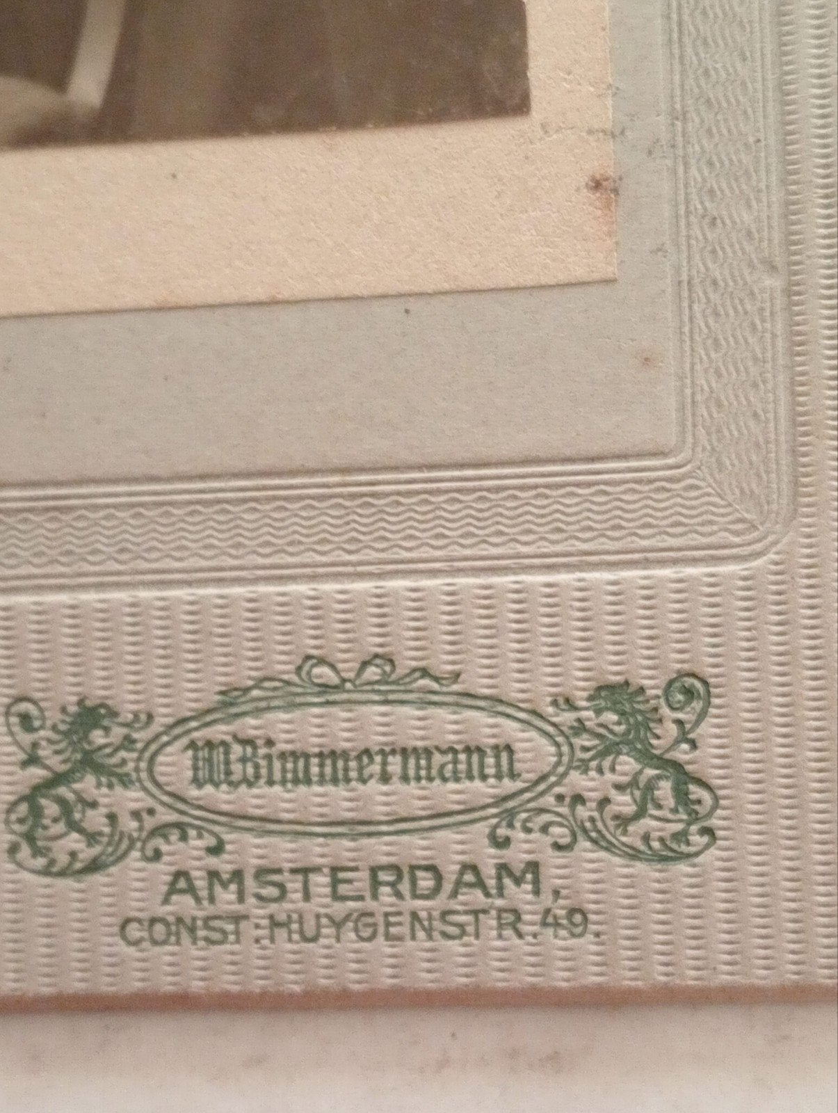 Antieke foto van een vrouw, 1916 door W. Zimmermann, Ophalen of Verzenden, Voor 1940, Gebruikt, Overige onderwerpen