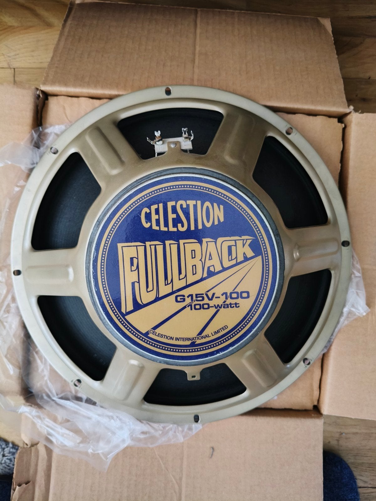 Celestion Fullback 15" 8 ohm 100w, Ophalen of Verzenden, Zo goed als nieuw, Gitaar, 50 tot 100 watt