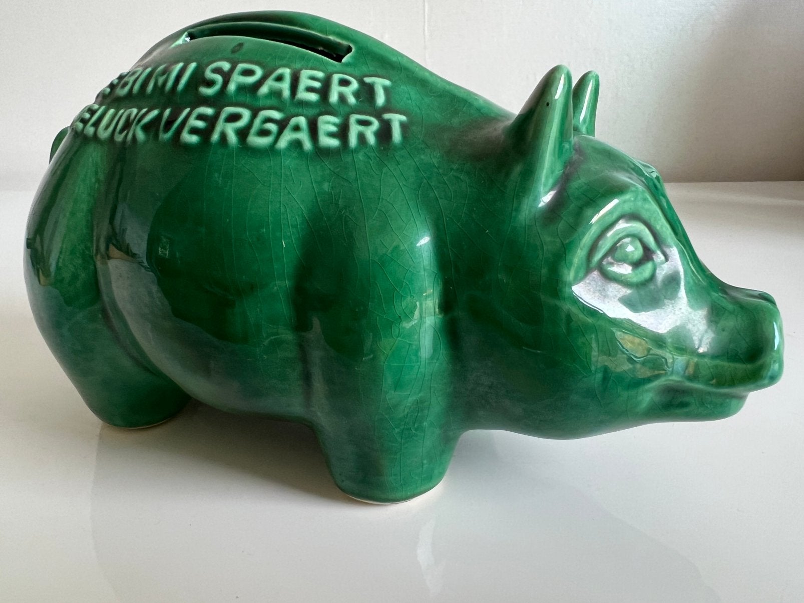 Vintage Spaarvarken Boerengroen NV Spaarfonds ‘s-Gravenhage, Ophalen of Verzenden