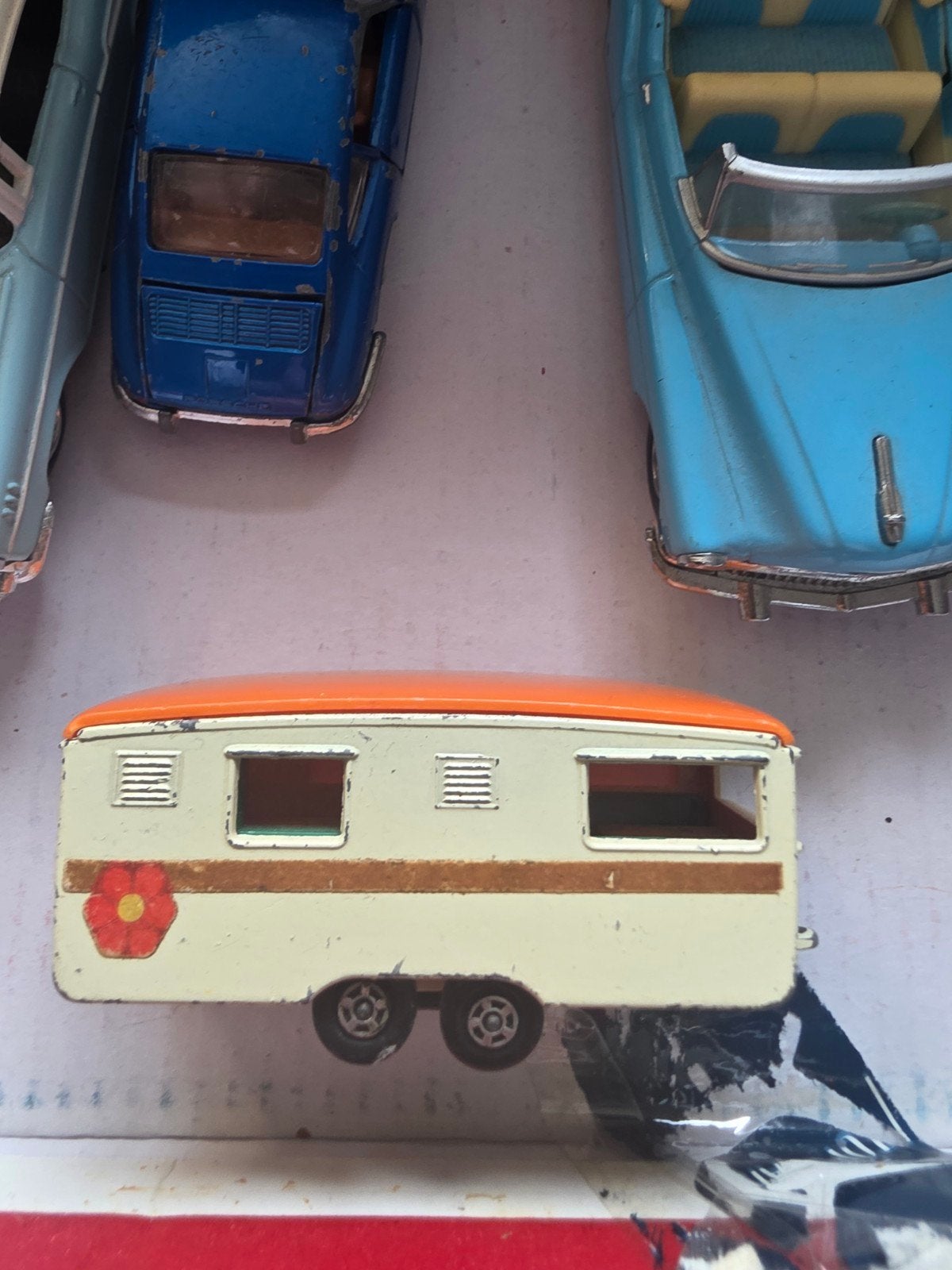Vintage Matchbox Lesney Products Caravan No. 57 (1970), Ophalen of Verzenden, Gebruikt