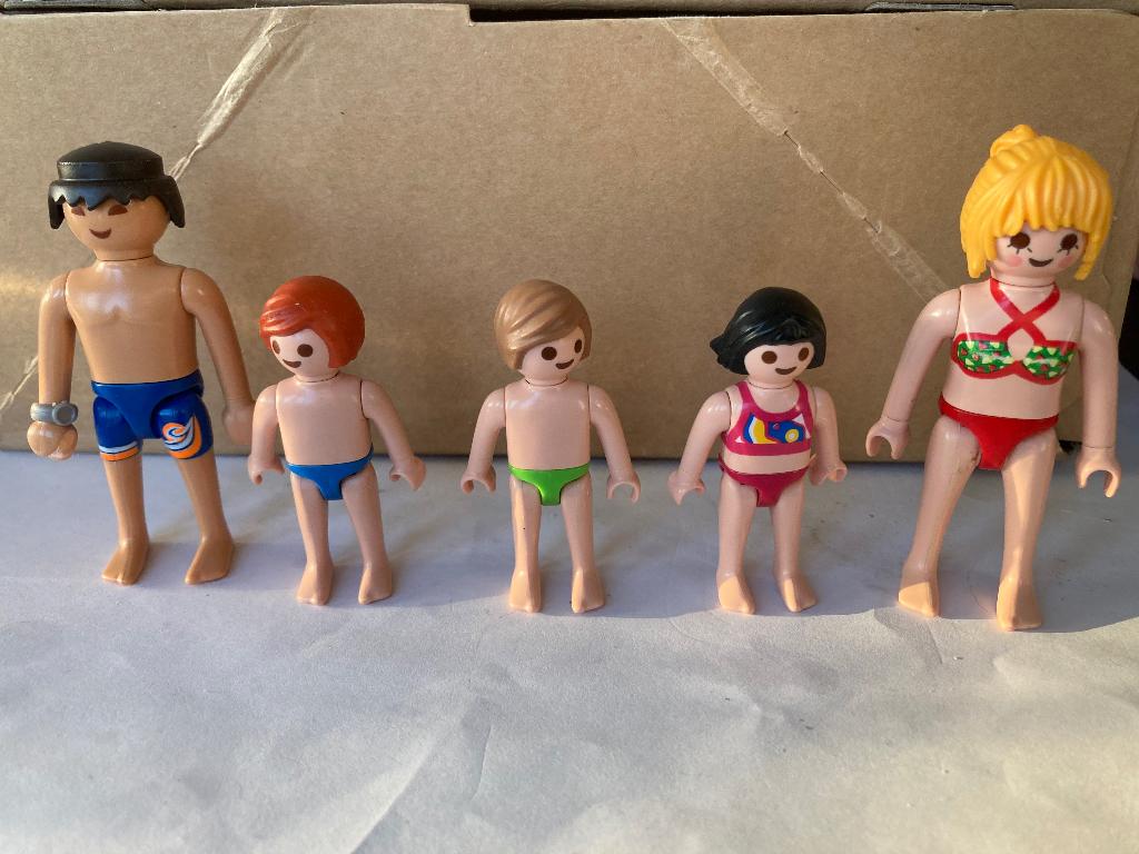 Playmobil zwembad poppetjes, Ophalen of Verzenden, Gebruikt