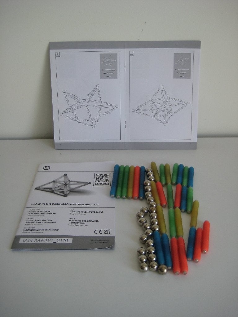 Playtive Magnetische bouwset met staafjes en balletjes, Ophalen of Verzenden, Gebruikt, Overige merken