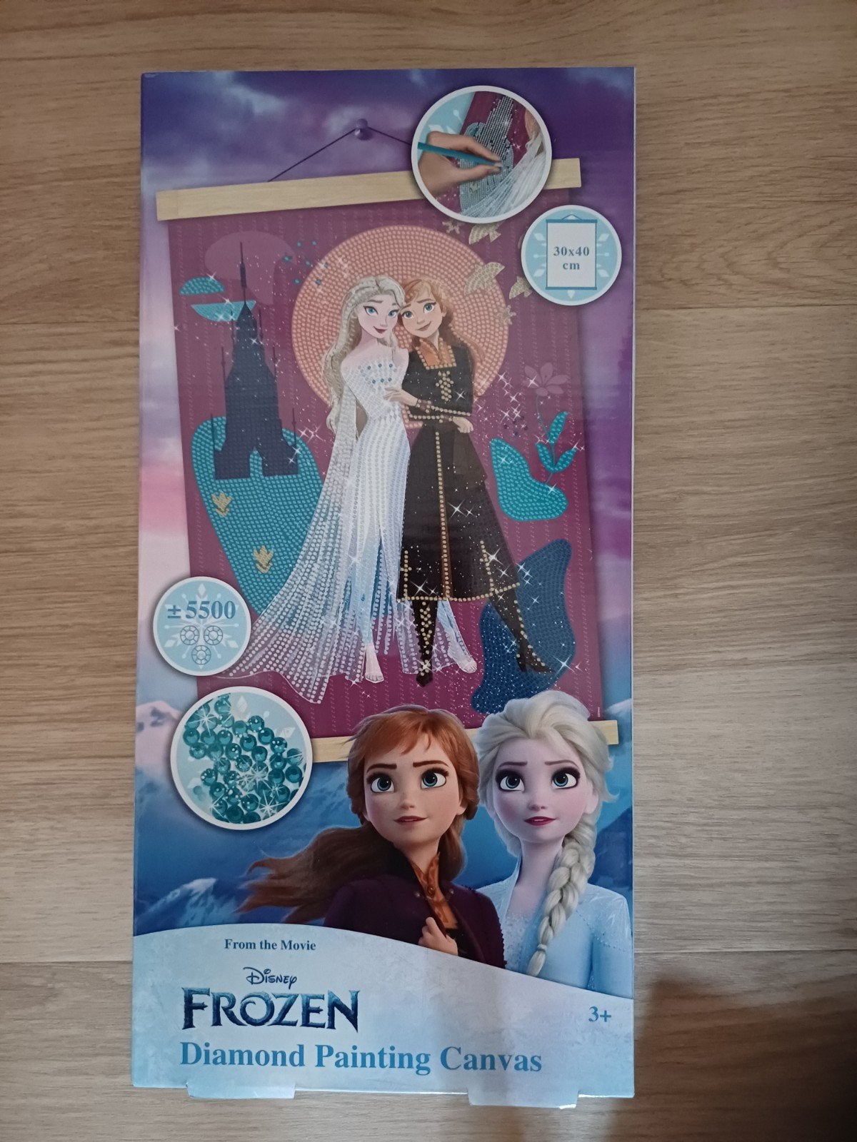 Disney Frozen Diamond Painting Canvas 30x40 cm, Fantasie, Diamond painting, Nieuw, Meerkleurig
