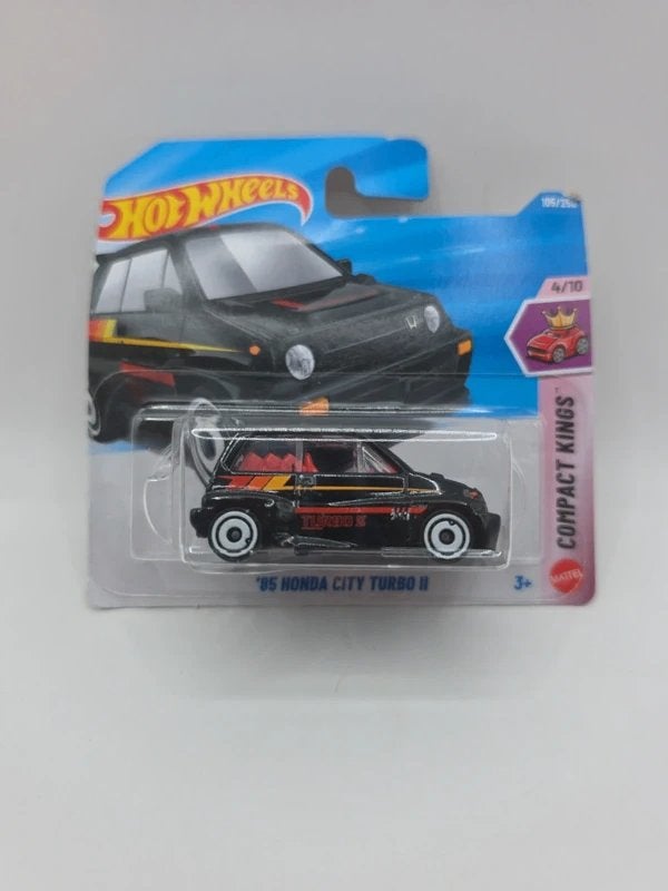 Hot Wheels '85 Honda City Turbo II – Zwart – JDM, Hot Wheels, Nieuw, Ophalen of Verzenden, Hot Wheels