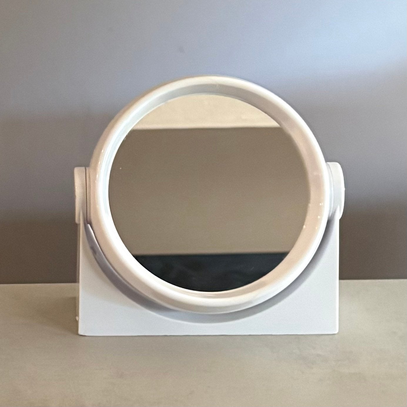 Vintage Space Age make up spiegel van kunststof uit jaren 70, Minder dan 50 cm, Ophalen of Verzenden, Zo goed als nieuw, Minder dan 100 cm