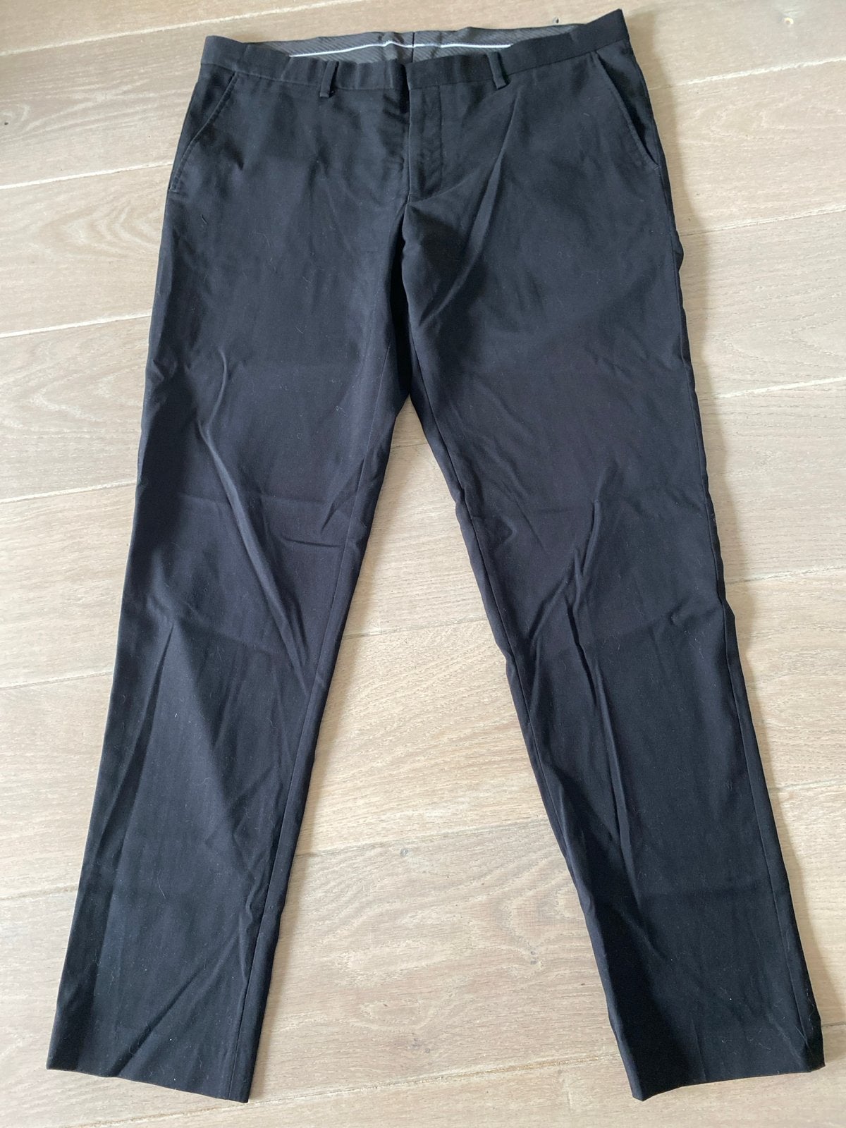 WE Zwarte Slim Fit Broek Maat 54, Ophalen of Verzenden, Zo goed als nieuw, Maat 52/54 (L), Zwart