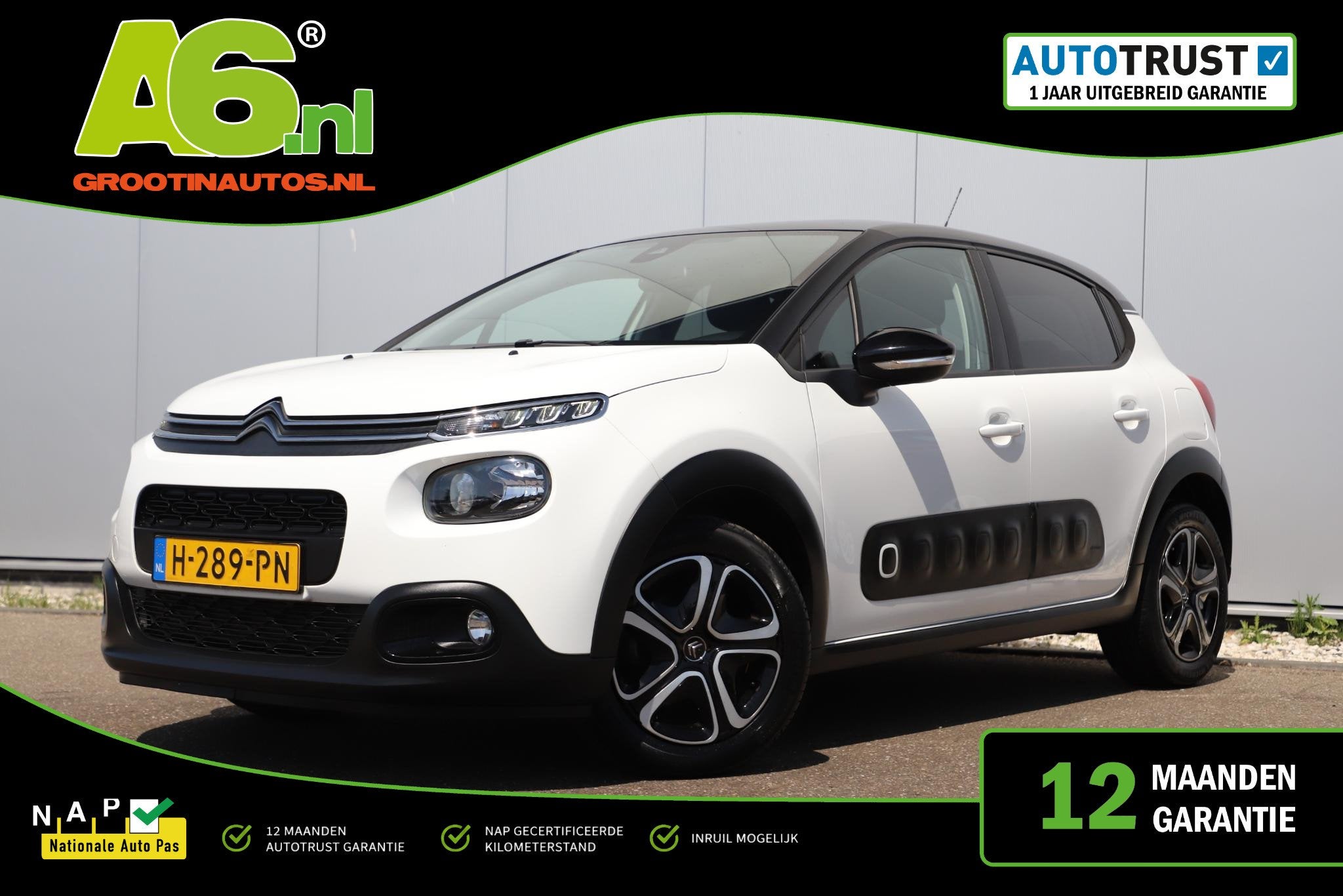 Citroen C3 1.2 PureTech S&S Feel Edition Navigatie Carplay A, Auto's, Voorwielaandrijving, Euro 6, 1199 cc, Met garantie (alle)