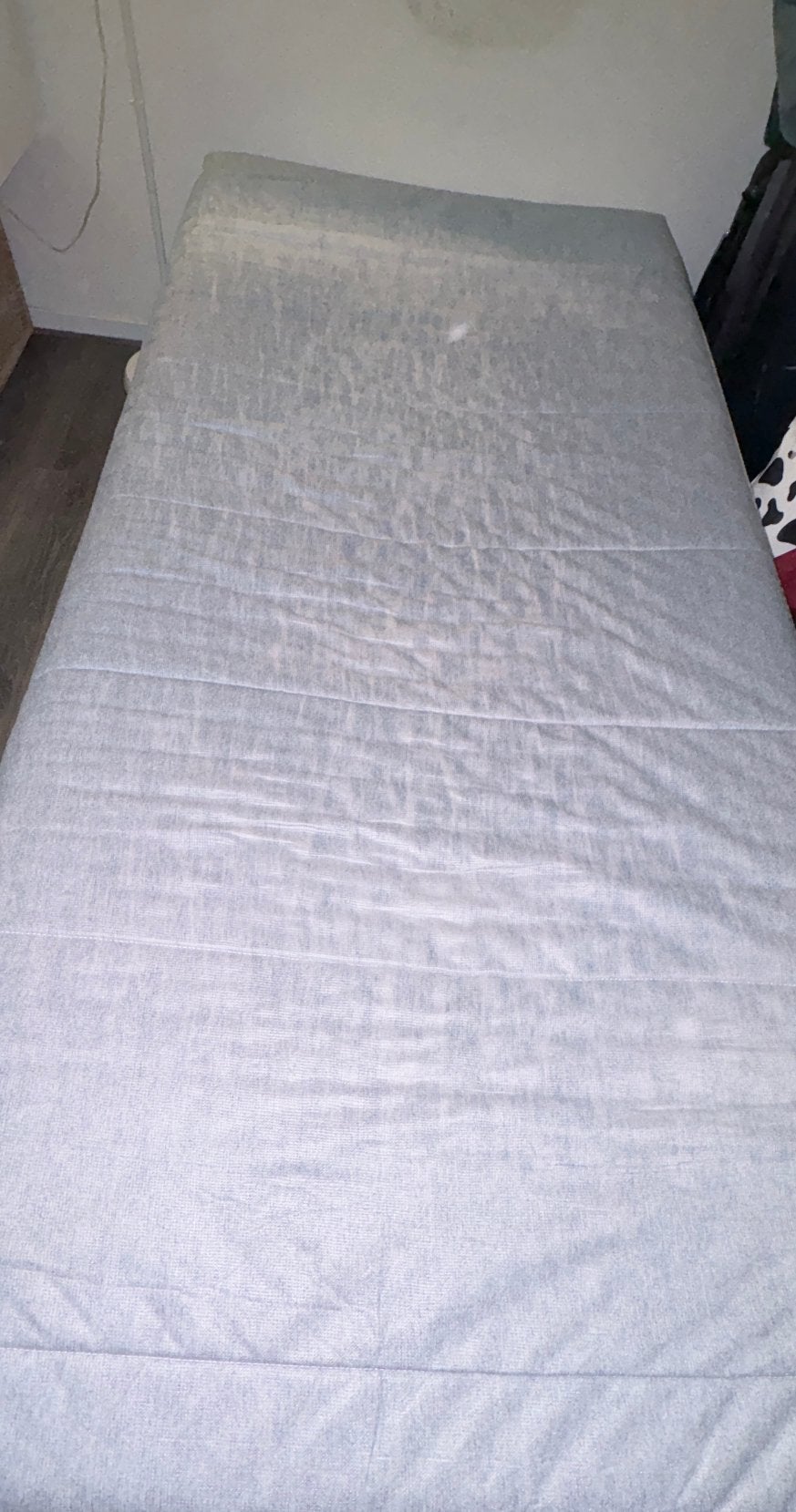 IKEA foam mattress 90x200 cm - lichtblauw, Huis en Inrichting, Ophalen, 90 cm, Eenpersoons, Zo goed als nieuw