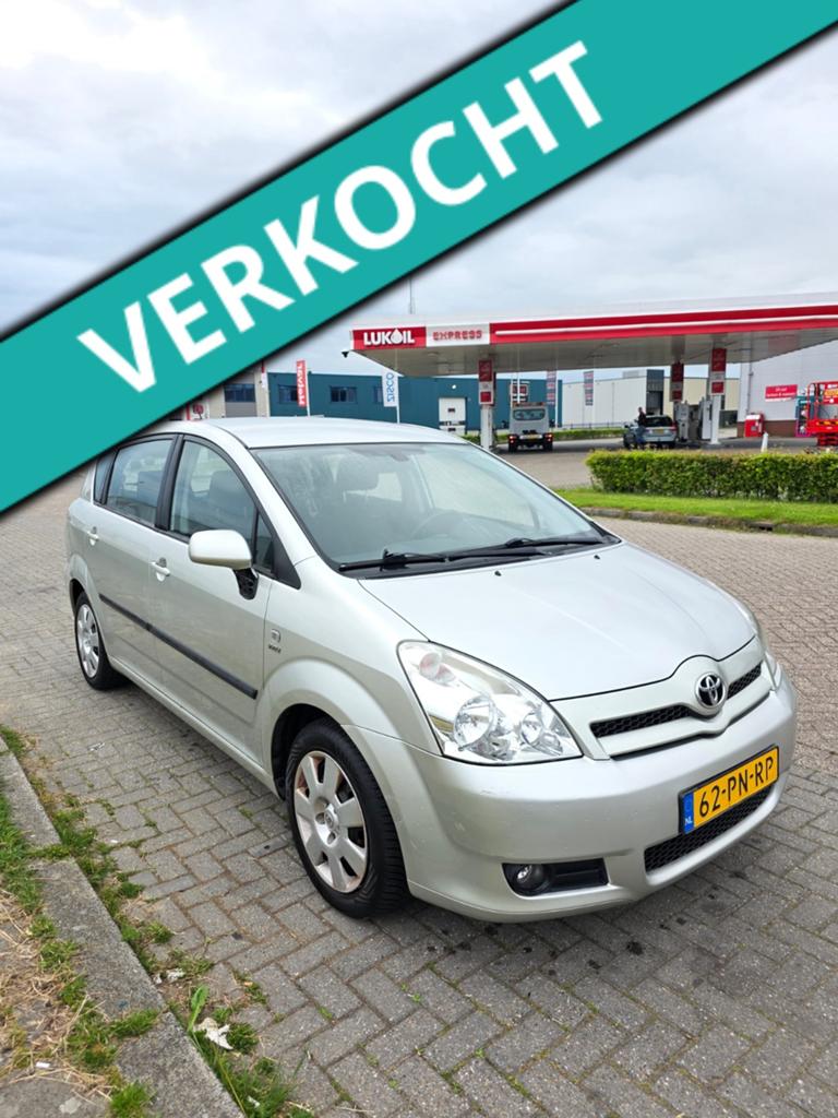 Toyota Corolla Verso 1.8 Vvt-i AUT 7P 2004 Grijs, Auto's, Toyota, Zwart, 4 cilinders, 129 pk, 7 stoelen