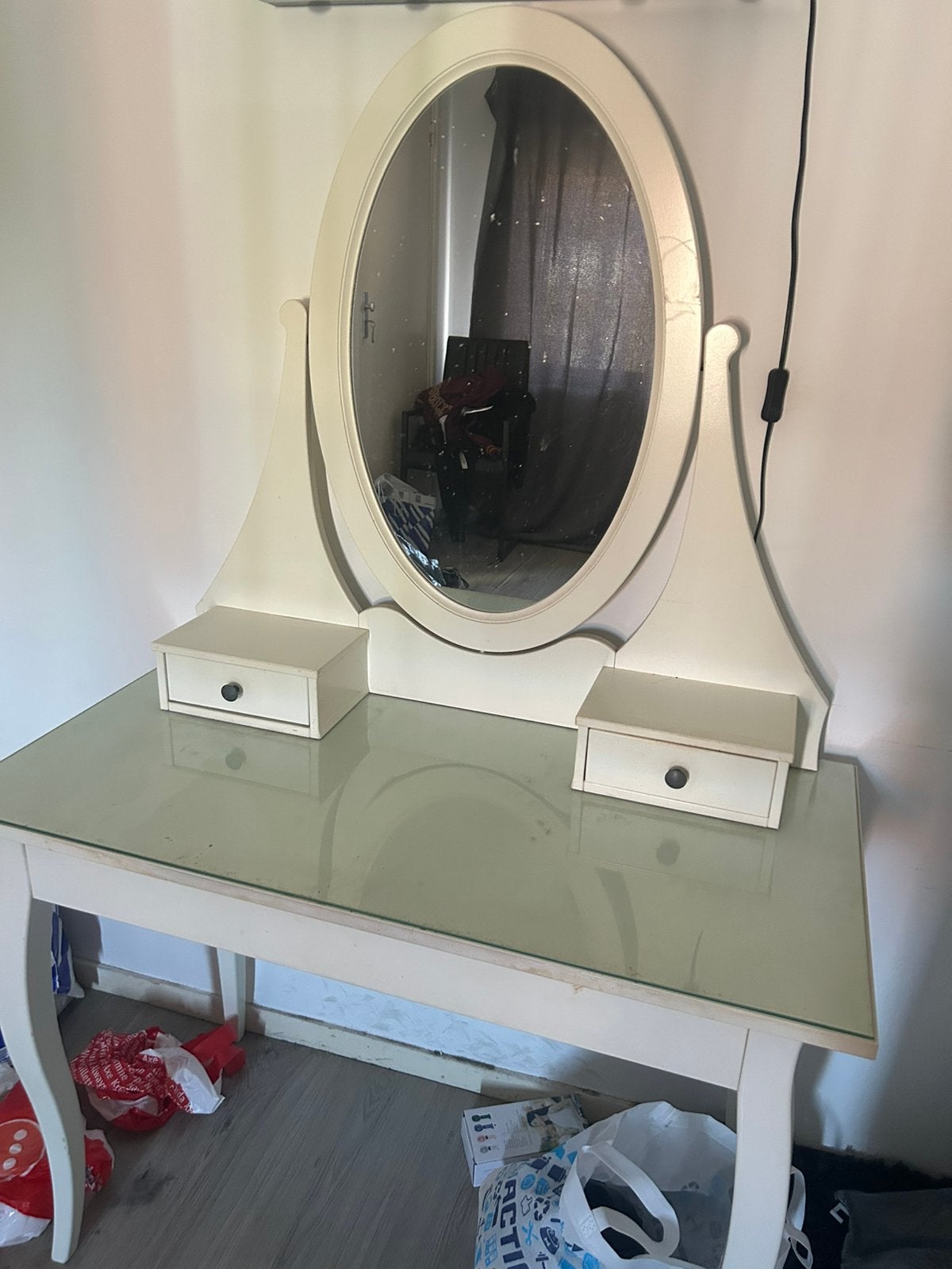 Ikea hemnes kaptafel, Huis en Inrichting, Tafels | Kaptafels, Ophalen, Zo goed als nieuw, 50 tot 100 cm, Minder dan 100 cm